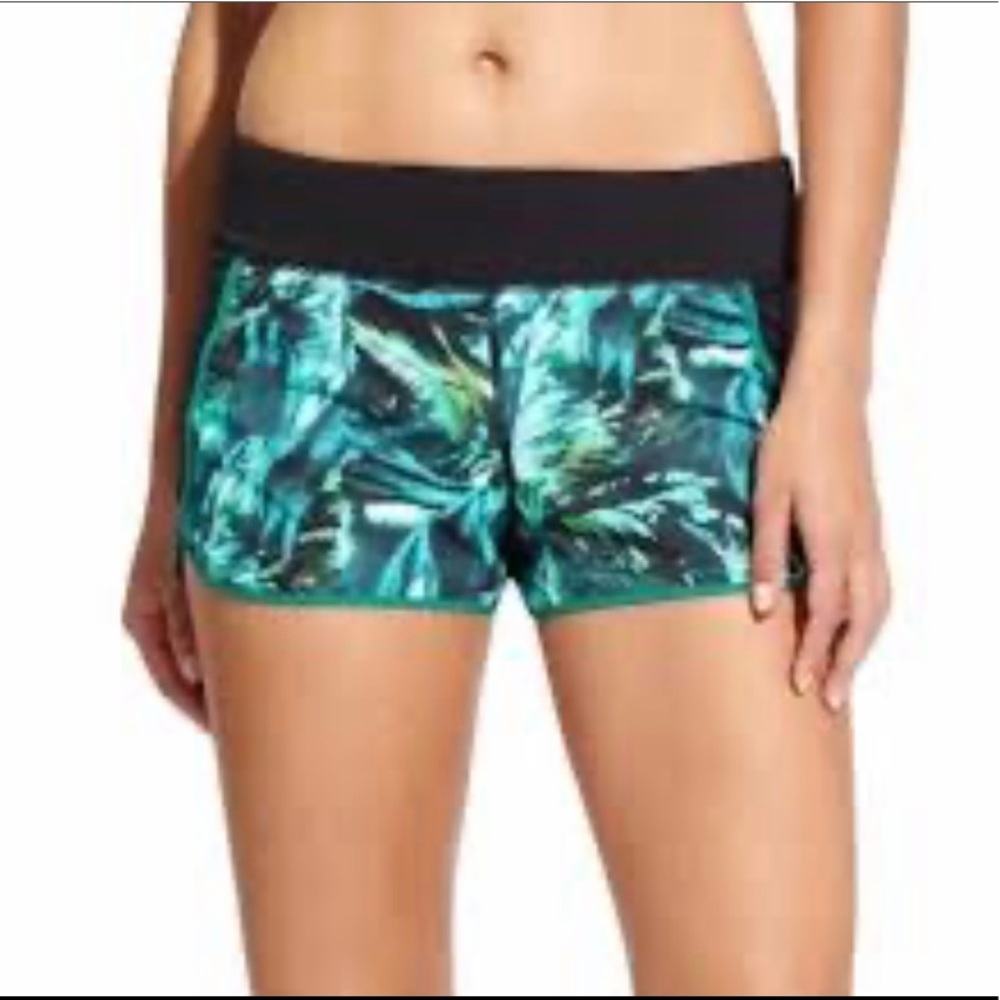 Athletic Blue Green Black Athletic Shorts Size S